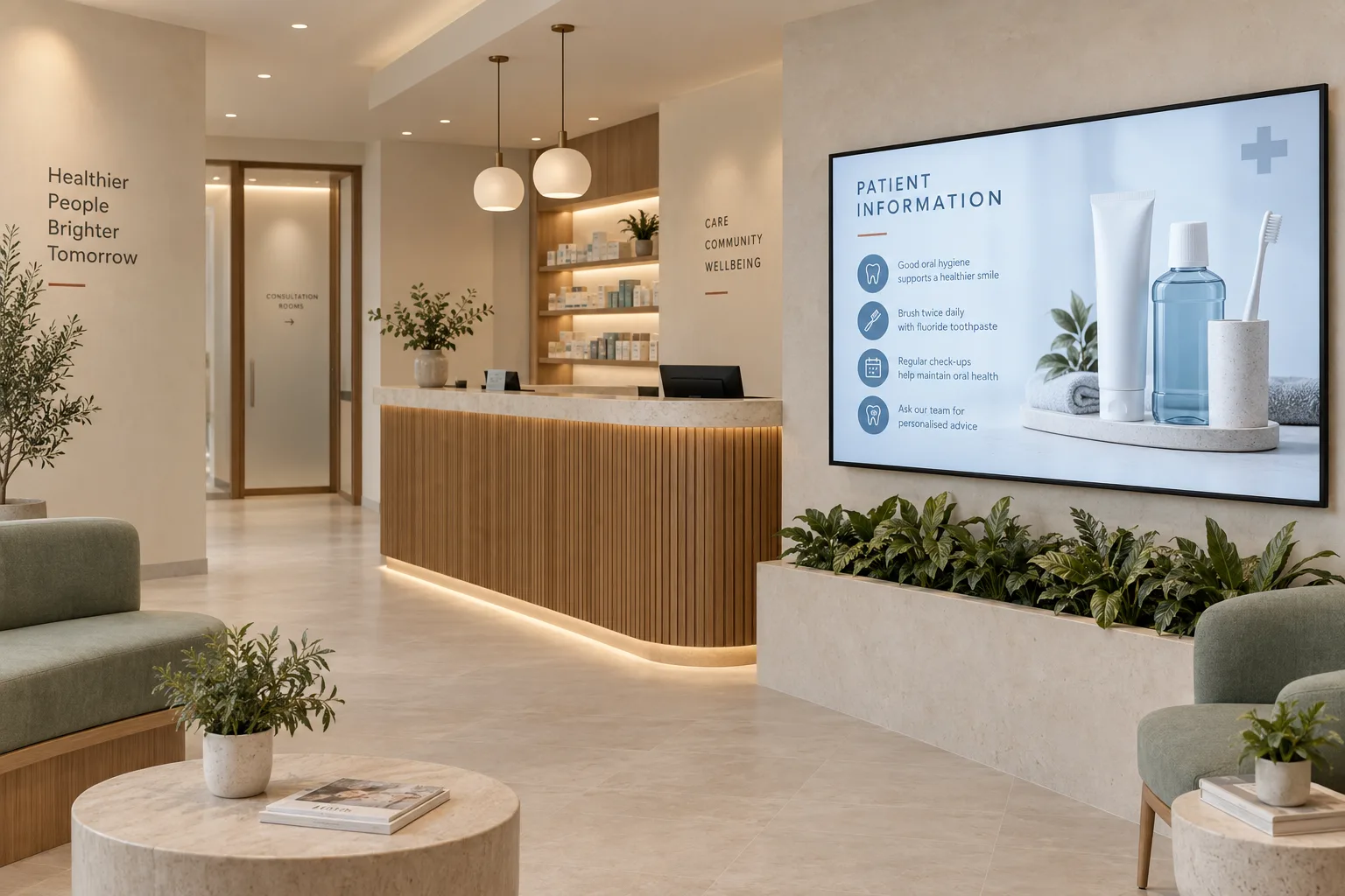 Digital signage in healthcare & pharma